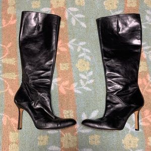 Sacco knee high leather stiletto boots